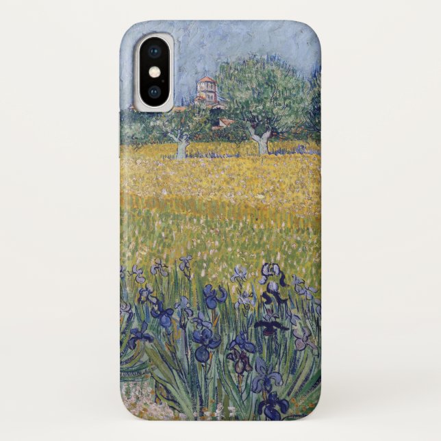 Vincent Van Gogh - View of Arles with Irises Case-Mate iPhone Case (Back)
