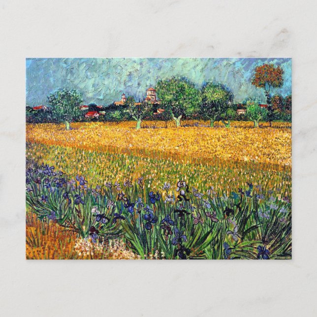 Vincent Van Gogh - View Of Arles With Irises Postcard (Front)