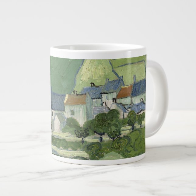 Vincent van Gogh - View of Auvers Large Coffee Mug (Front Right)
