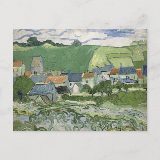 Vincent van Gogh - View of Auvers Postcard (Front)