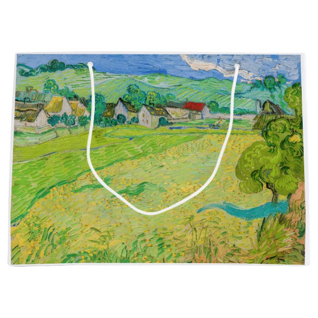 Vincent van Gogh - View of Vessenots near Auvers Large Gift Bag (Front)