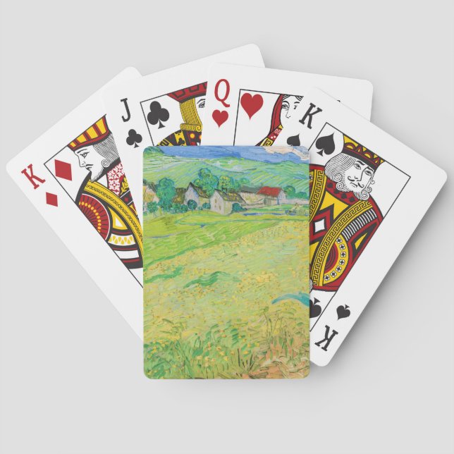 Vincent van Gogh - View of Vessenots near Auvers Playing Cards (Back)