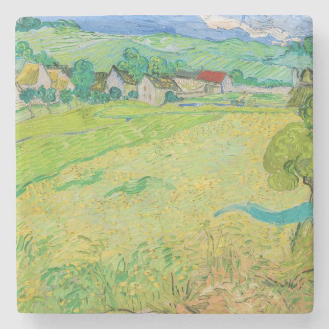 Vincent van Gogh - View of Vessenots near Auvers Stone Coaster (Front)