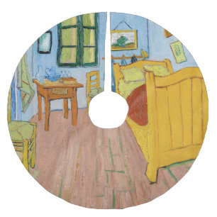 Vincent Van Gogh - Vincent's Bedroom in Arles Brushed Polyester Tree Skirt