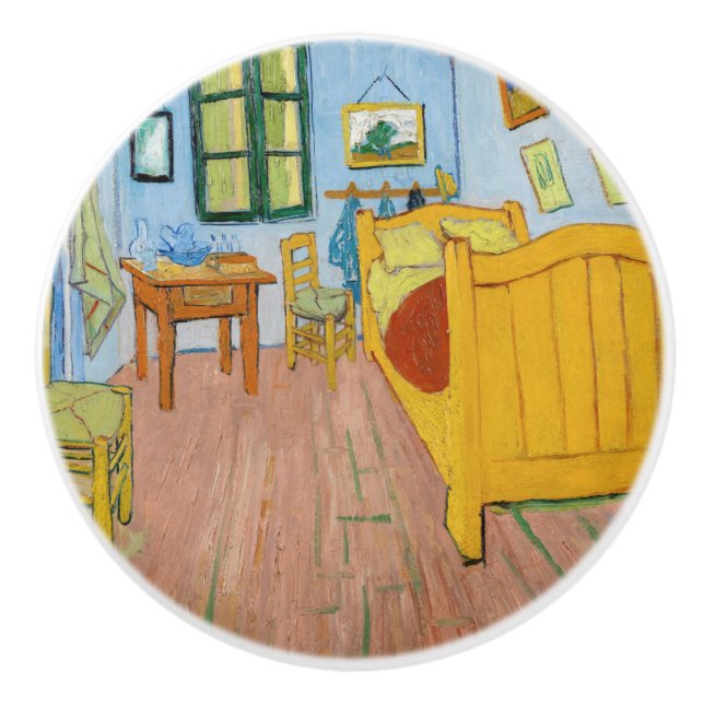 Vincent Van Gogh - Vincent's Bedroom in Arles Ceramic Knob (Front)