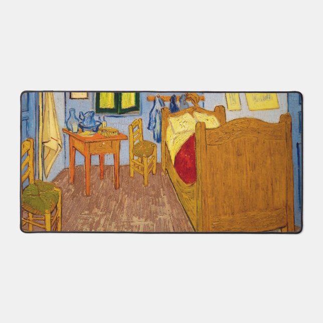 Vincent van Gogh - Vincent's Bedroom in Arles Desk Mat (Front)