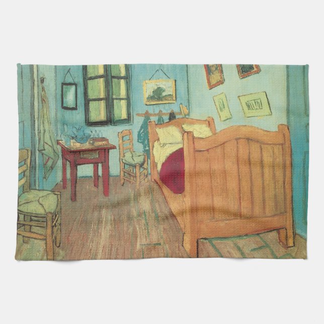 Vincent van Gogh - Vincent's Bedroom in Arles Kitchen Towel (Horizontal)