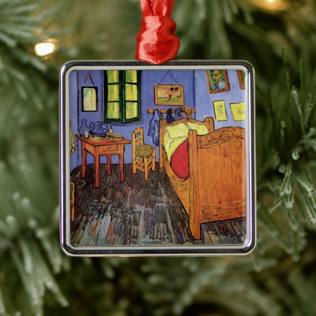 Vincent van Gogh - Vincent's Bedroom in Arles Metal Ornament (Tree)