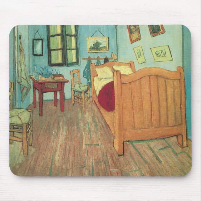 Vincent van Gogh - Vincent's Bedroom in Arles Mouse Pad (Front)