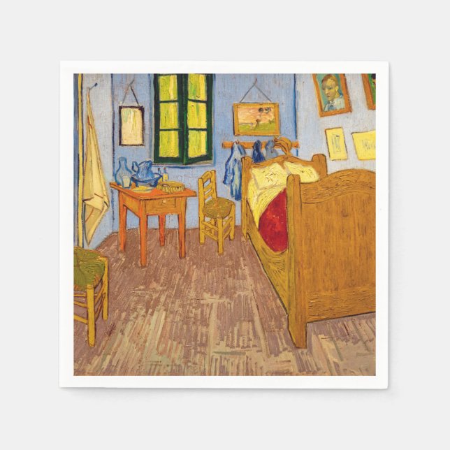 Vincent van Gogh - Vincent's Bedroom in Arles Napkin (Front)