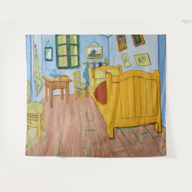 Vincent Van Gogh - Vincent's Bedroom in Arles Tapestry (Front (Horizontal))
