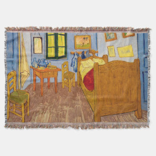 Vincent van Gogh - Vincent's Bedroom in Arles Throw Blanket