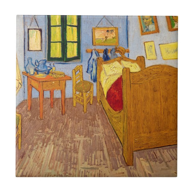 Vincent van Gogh - Vincent's Bedroom in Arles Tile (Front)