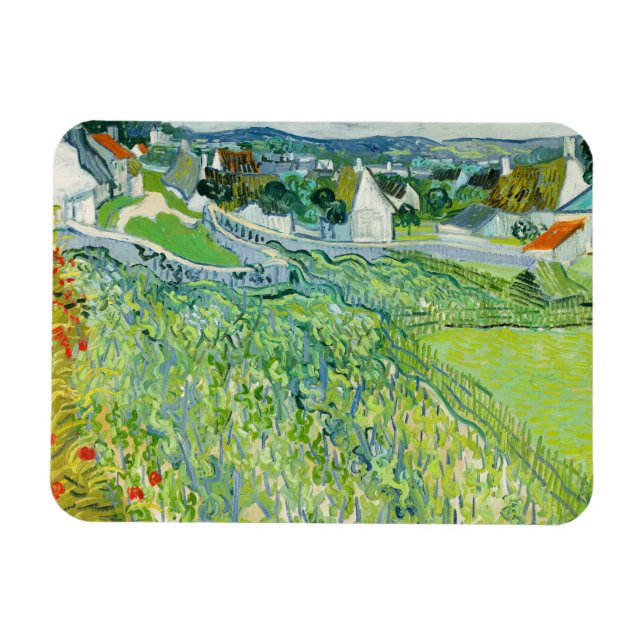 Vincent van Gogh - Vineyards at Auvers Magnet (Horizontal)
