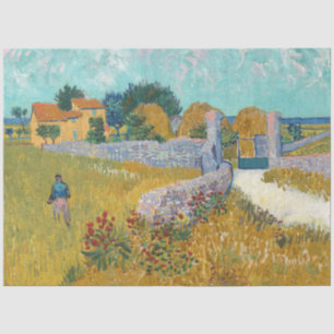 Vincent Van Gogh Vintage Farmhouse in Provence Tissue Paper