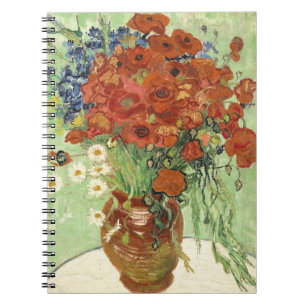Vincent Van Gogh Vintage Floral Still Life Daisies Notebook