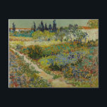 Vincent Van Gogh Vintage Garden at Arles Postcard<br><div class="desc">A charming print of "Garden at Arles" an oil on canvas painting created in 1888 by Vincent van Gogh. Vincent van Gogh (1853 – 1890) was a Dutch Post-Impressionist painter who in just over a decade created approximately 2, 100 paintings including about 860 oil paintings, most of which were created...</div>