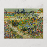 Vincent Van Gogh Vintage Garden at Arles