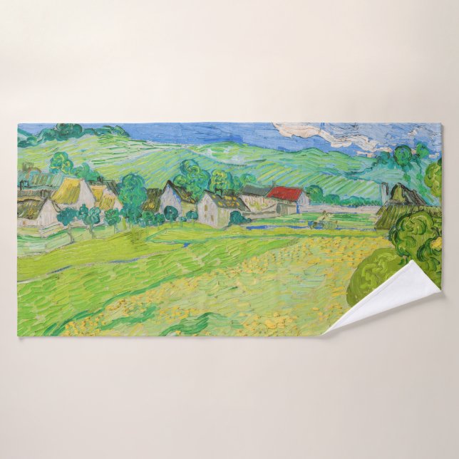 Vincent van Gogh - Vue des Vessenots près d'Auvers (Serviette de bain)