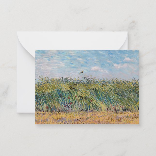 Vincent van Gogh - Wheat Field with a Lark Card (Front)