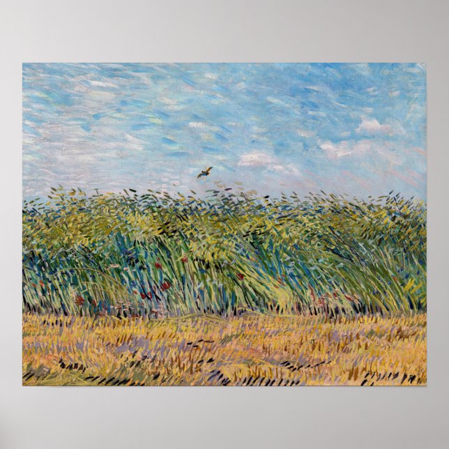 Vincent van Gogh - Wheat Field with a Lark Poster (Front)