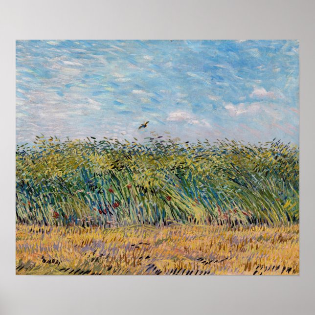 Vincent van Gogh - Wheat Field with a Lark Poster (Front)