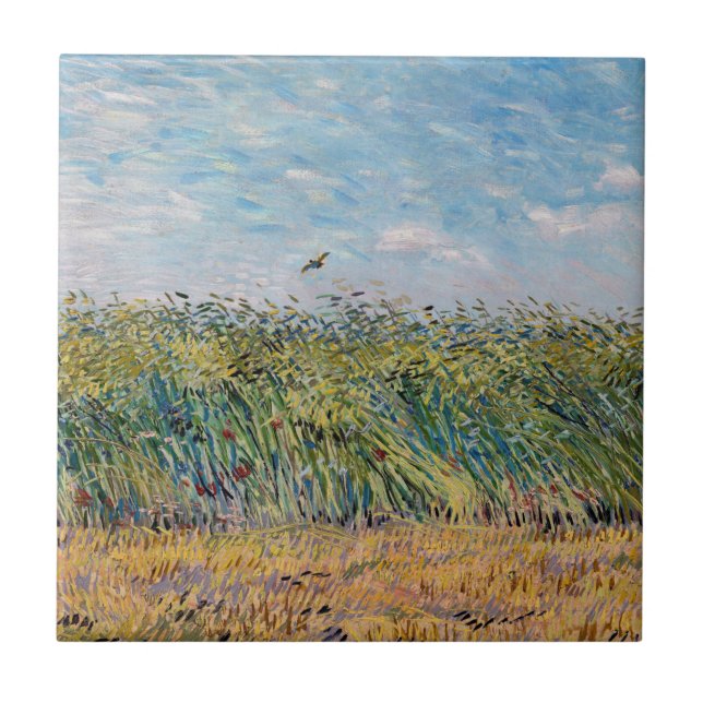 Vincent van Gogh - Wheat Field with a Lark Tile (Front)