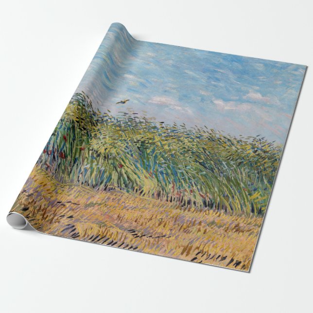 Vincent van Gogh - Wheat Field with a Lark Wrapping Paper (Unrolled)