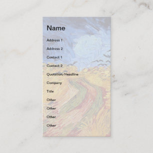Vincent Van Gogh - Wheat Field with Black Crows Business Card