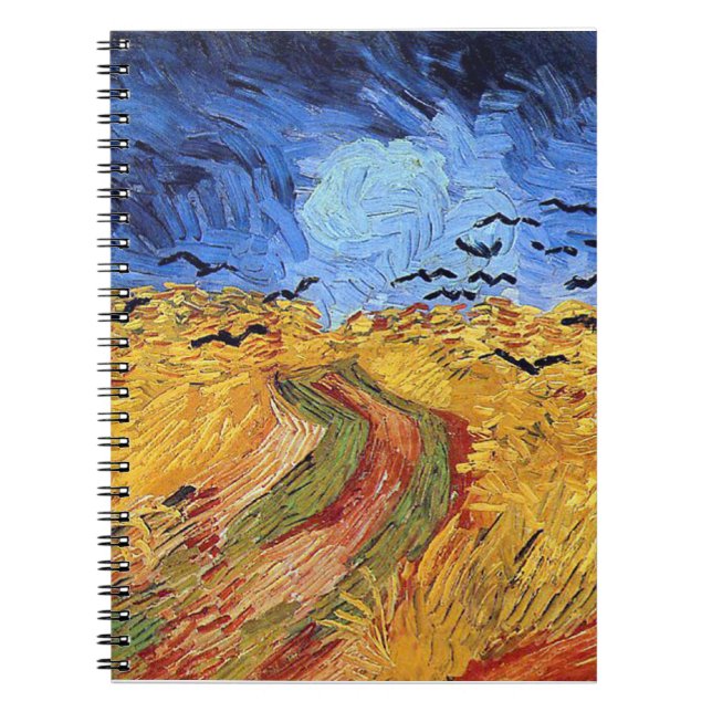 Vincent Van Gogh - Wheat Field with Black Crows Notebook (Front)
