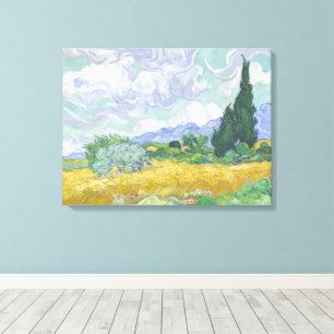 Vincent Van Gogh, Wheat Field with Cypresses Canvas Print