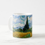Vincent Van Gogh - Wheat Field with Cypresses Coffee Mug<br><div class="desc">Wheat Field with Cypresses / Champ de ble avec cypres - Vincent Van Gogh,  July 1889</div>