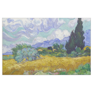 Vincent Van Gogh - Wheat Field with Cypresses Fabric