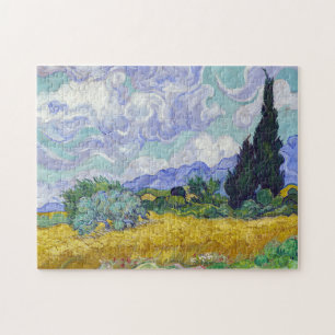 Vincent Van Gogh - Wheat Field with Cypresses Jigsaw Puzzle