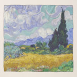 Vincent Van Gogh - Wheat Field with Cypresses Scarf<br><div class="desc">Wheat Field with Cypresses / Champ de ble avec cypres - Vincent Van Gogh,  September 1889</div>