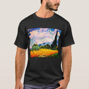 Vincent Van Gogh Wheat Field with Cypresses T-Shirt