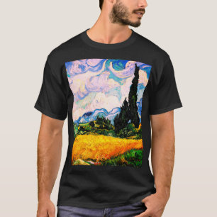 Vincent Van Gogh Wheat Field with Cypresses T-Shirt