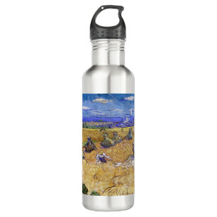 Vincent van Gogh - Wheat Stacks with Reapers 710 Ml Water Bottle