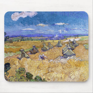 Vincent van Gogh - Wheat Stacks with Reapers Mouse Pad