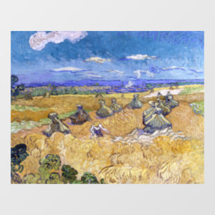 Vincent van Gogh - Wheat Stacks with Reapers Window Cling