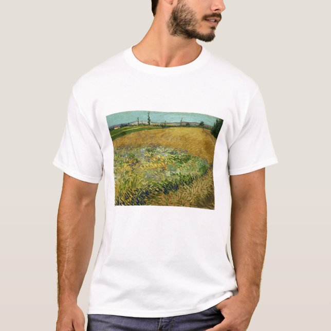 Vincent Van Gogh, Wheatfield, Korenveld T-Shirt (Front)