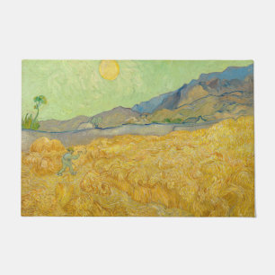 Vincent van Gogh - Wheatfield with a Reaper Doormat