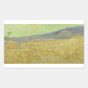 Vincent van Gogh - Wheatfield with a Reaper Sticker