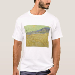 Vincent Van Gogh, Wheatfield With A Reaper T-Shirt