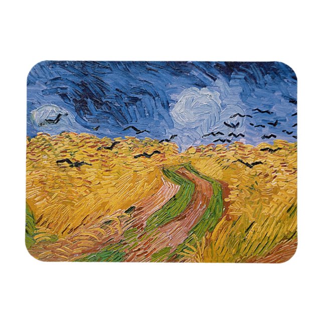 Vincent van Gogh | Wheatfield with Crows, 1890 Magnet (Horizontal)