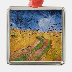 Vincent van Gogh   Wheatfield with Crows, 1890 Metal Ornament