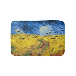 Vincent van Gogh - Wheatfield with Crows Bath Mat