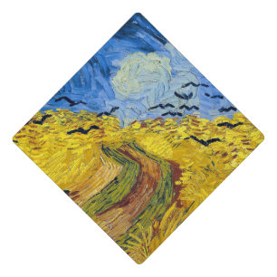 Vincent van Gogh - Wheatfield with Crows Graduation Cap Topper