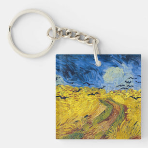 Vincent van Gogh - Wheatfield with Crows Keychain