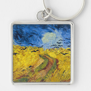 Vincent van Gogh - Wheatfield with Crows Keychain